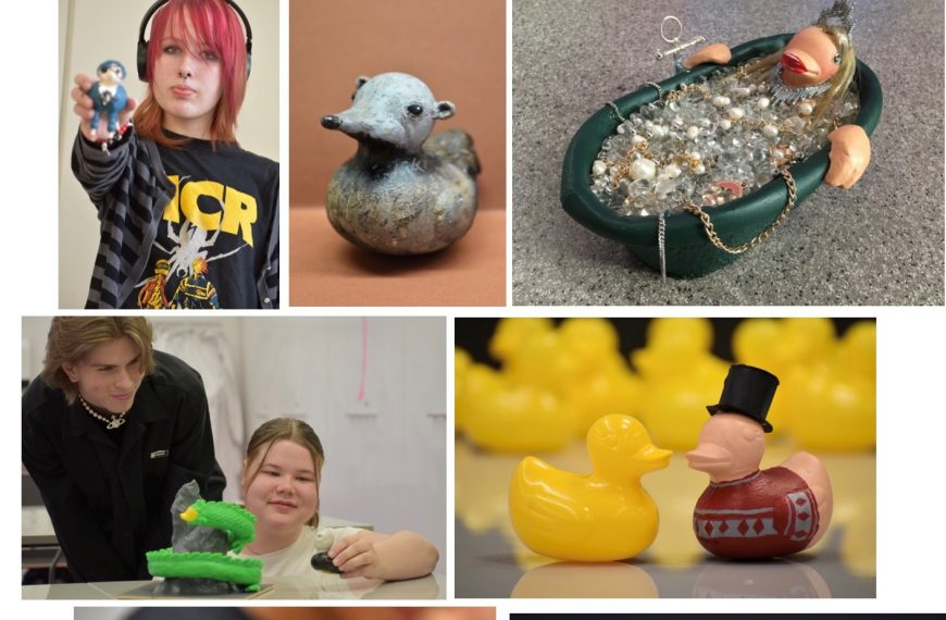 Duck to kuvis! – Nuoret sukeltavat nykytaideprojektiin kylpyankkojen inspiroimina